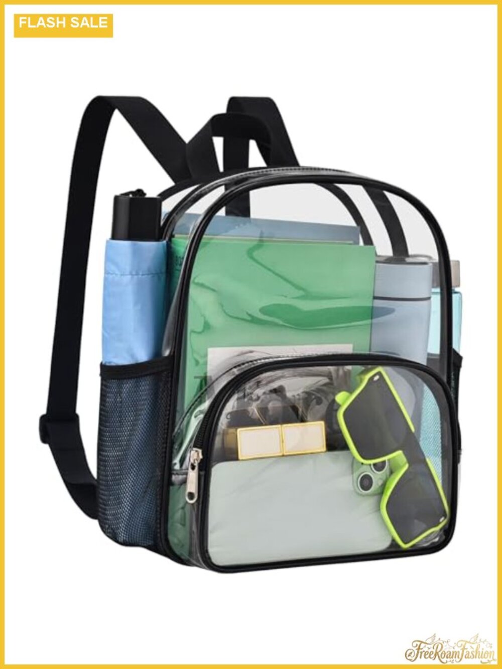 Clear PVC Backpack Stadium Approved Concert Bag